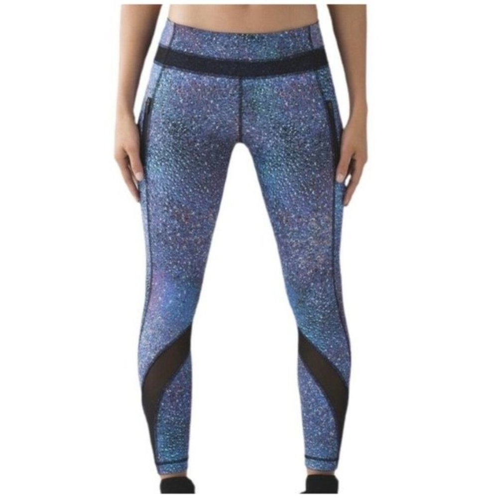 Lululemon Inspire Tight II Strive Multi Black Size 2 Rare